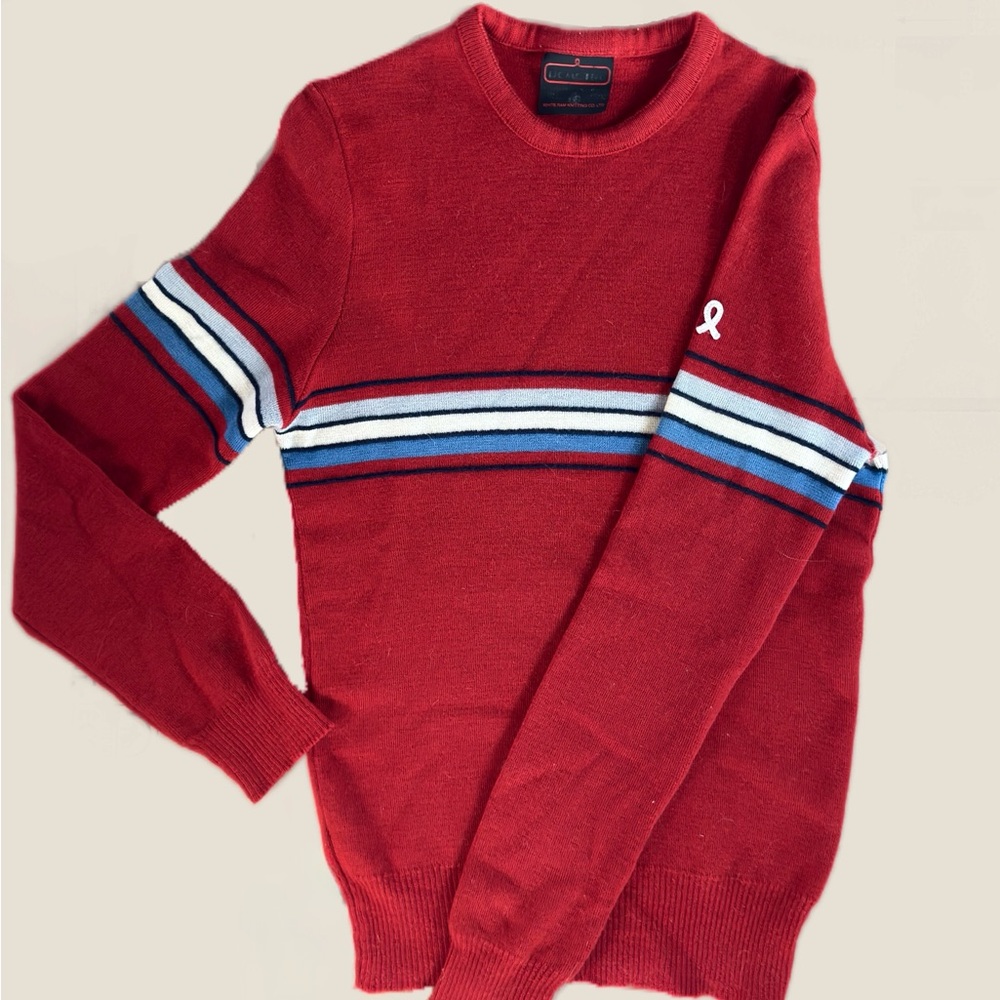 Red Striped Men's Sweater